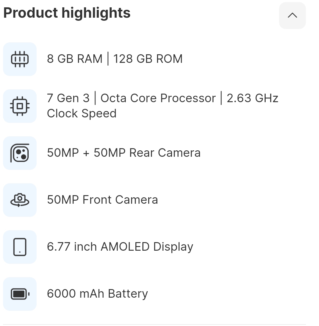 Product details and specifications